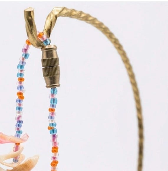 Shell Fragment & Beaded Statement Necklace - image 2