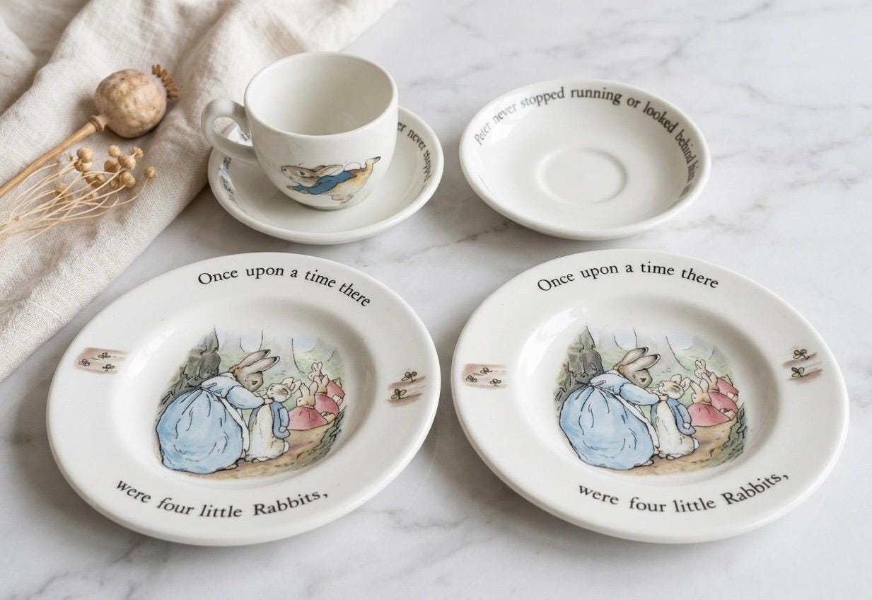 Wedgwood Peter Rabbit Cup Saucer - Etsy