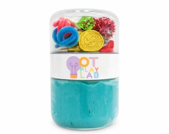 Mermaid Sensory Playdough Kit for kids I Fine Motor Toy I Educational Activity I Calming Play Gift