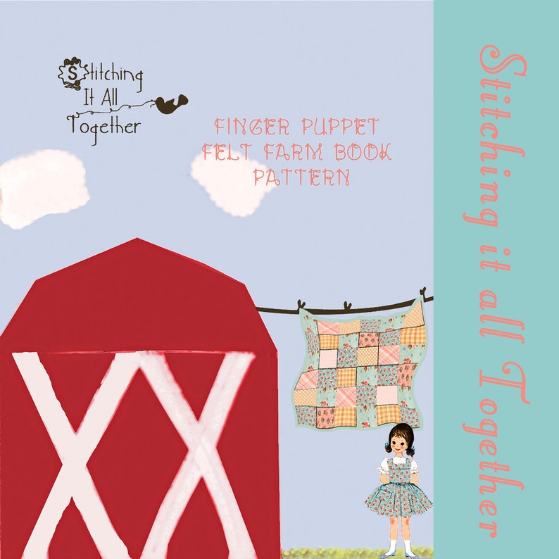 PDF Pattern Felt Farm Quiet Book with Finger Puppets image 4