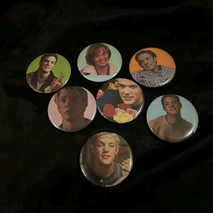 Assorted Matthew Lillard Buttons and Keychains