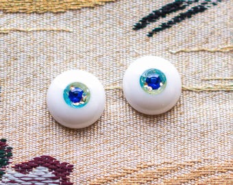 Swandoll 14/7mm Crystal / Floris / Real / Tear Eyes - unique handmade Resin BJD eyes - Liminal.Exist