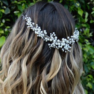 Hochzeit Perlen Stirnband, Braut Stirnband, Perlen Hochzeit Kopfschmuck, Haarschmuck, Perlen Hochzeit Kopfschmuck für Braut, Trendy Haarschmuck