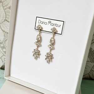 Gold Crystal Earrings