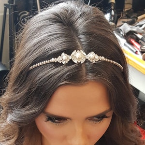 Wedding Crown, Bridal Tiara, Bridal headpiece, Wedding Tiara, Crystal Wedding Crown, Bridal Silver Headpiece, Wedding Crown Headpiece, Pearl