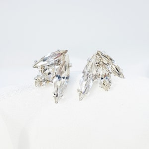Bridal Silver earrings, Cubic Zirconia earrings, Crystal Wedding Jewelry, Crystal Stud Earrings, CZ Post Earrings, Bridesmaids CZ Earrings