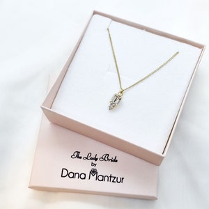 Octagon necklace, Geometric Crystal necklace, simple necklace, everyday wear necklace, Emerald crystal necklace, Women dainty necklace