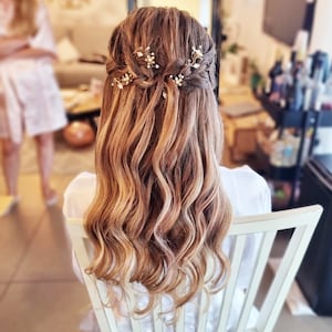 Parel haarspelden, Bruids haarspelden, Bruiloft Haaraccessoires, Crystal Pearl Clips, Bruid Haarspelden, Haar Clips, Parel haarspeld set voor bruid afbeelding 10