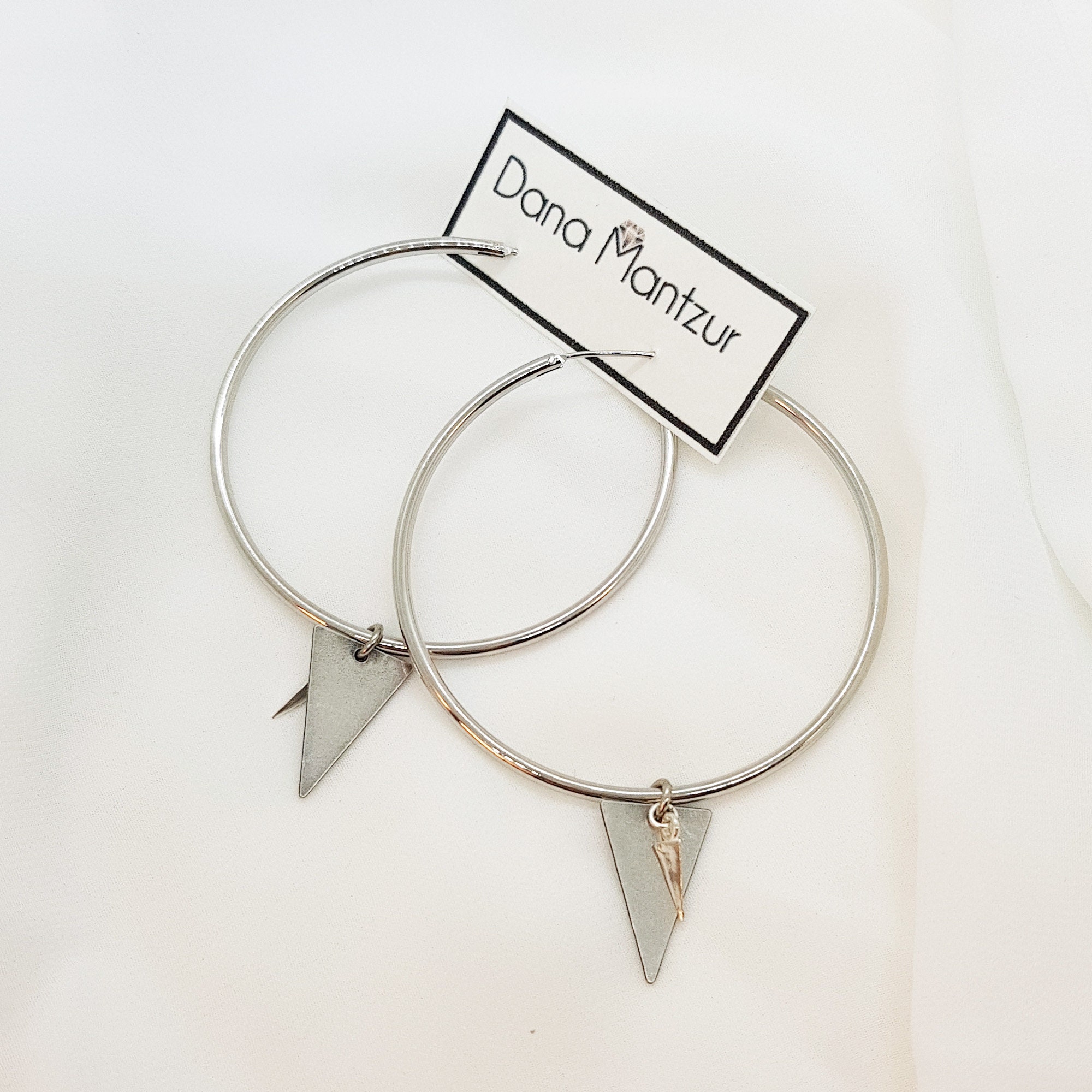 Amazon.com: Big Hoop Earrings for Women, 38mm 14k Silver