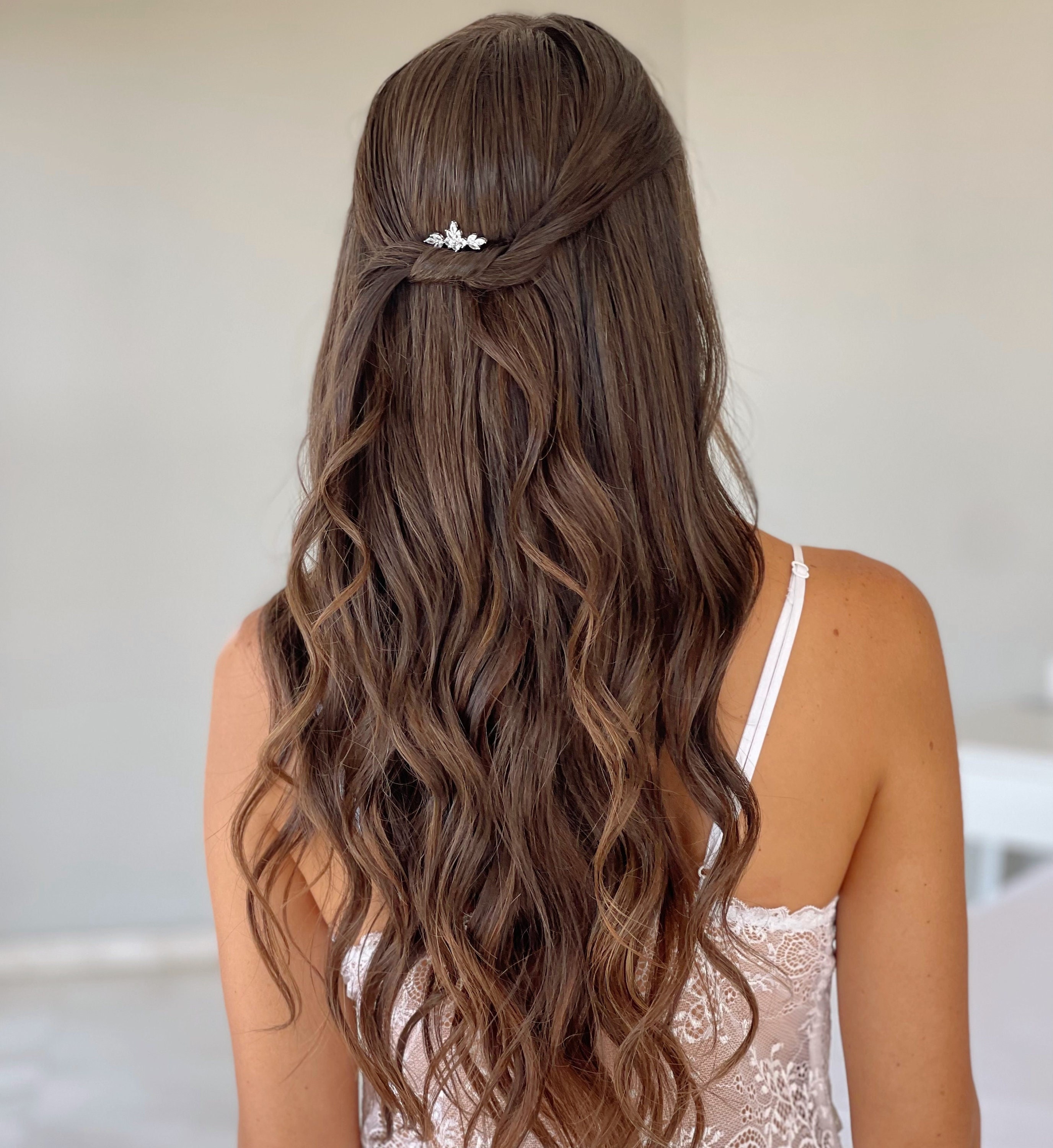 Bridal Hair Clips, Crystal Wedding Hair Pins, Zirconia Bobby