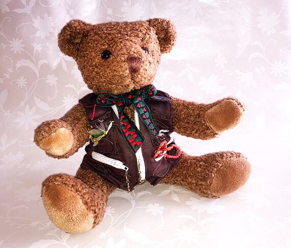 fishing teddy bear