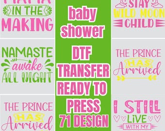 Cute Baby Designs for T-shirts, Funny Baby Quotes, DTF Transfers, Baby Apparel, Custom Baby Clothing, Baby Shower Gifts, Family shirt dtf