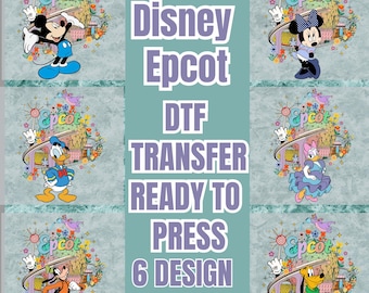 Disney Epcot Flower and Garden Festival 2026 DTF, Epcot International Floral Transfer, Disney Flower Festival, Mickey Floral Garden Iron On