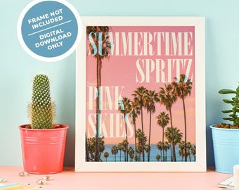 Summertime Spritz Pink Skies — 8x10
