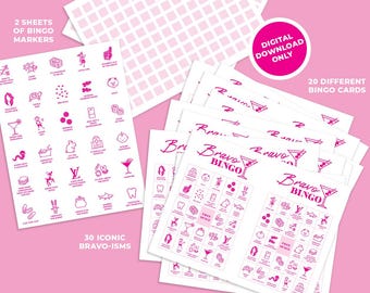 Juego de Bingo Bravo: juego para despedidas de soltera o fiestas de cumpleaños.