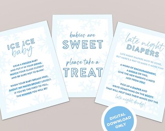 Ice Ice Baby — Letreros y decoraciones para baby shower