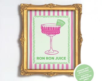 Impresión de jugo de Ron Ron 8x10 — Jersey Shore