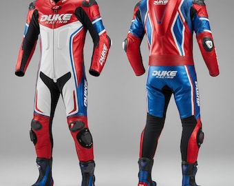 Macacão de corrida profissional para motociclismo, com proteção CE, jaqueta de couro personalizada para motociclistas.