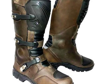 Motorrad Adventure Motorrad Lederstiefel Touring Off Road Boots