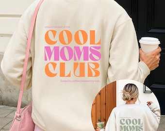 Cool Moms Club Sweatshirt – Personalisierbar Est. 2026 - Proud Member Cool Moms Club – Geschenk für Mama – Minimalistisches Mama Sweatshirt