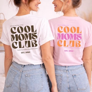 Cool Moms Club T-Shirt – Personalisierbar Est. 2026 - Proud Member Cool Moms Club – Geschenk für Mama – Minimalistisches Mama T-Shirt image 8