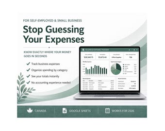 Business Expense Tracker Google Sheets, Small Business Expense Spreadsheet, Self Employed Finance Tracker, Monthly Expense Tracker Template
