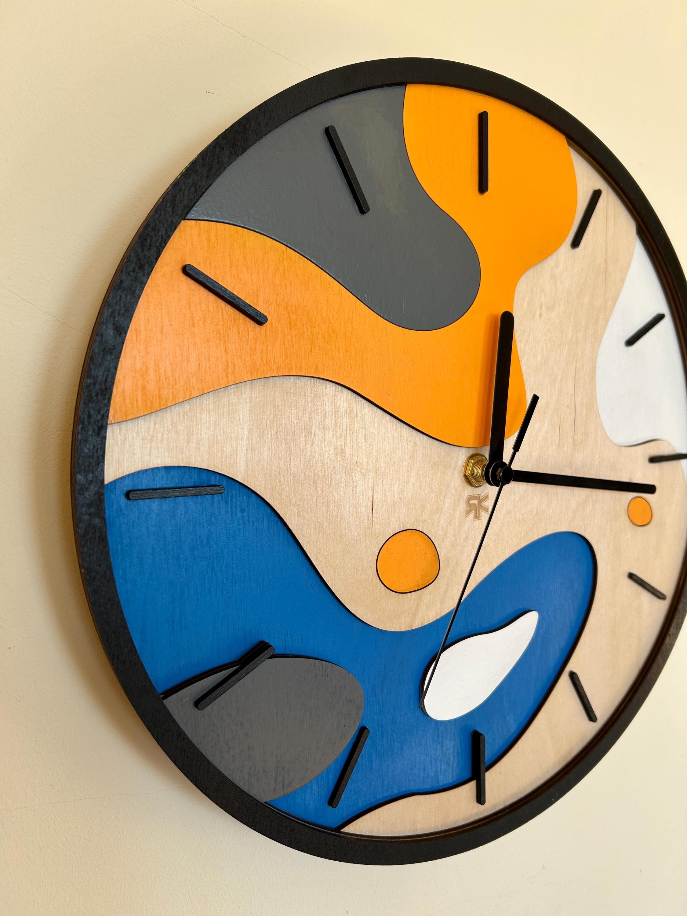 Modern Wall Clock SVG, DXF Laser Cut Files - Etsy UK