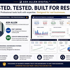 Business Finance Command Center™ Bundle | Cash Flow Forecast, Profit Loss, & KPI Dashboard Excel System image 10