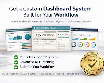 Sistema avançado de painéis personalizados em Excel | Criação de múltiplos painéis, acompanhamento de KPIs, solução para gestão de negócios e projetos