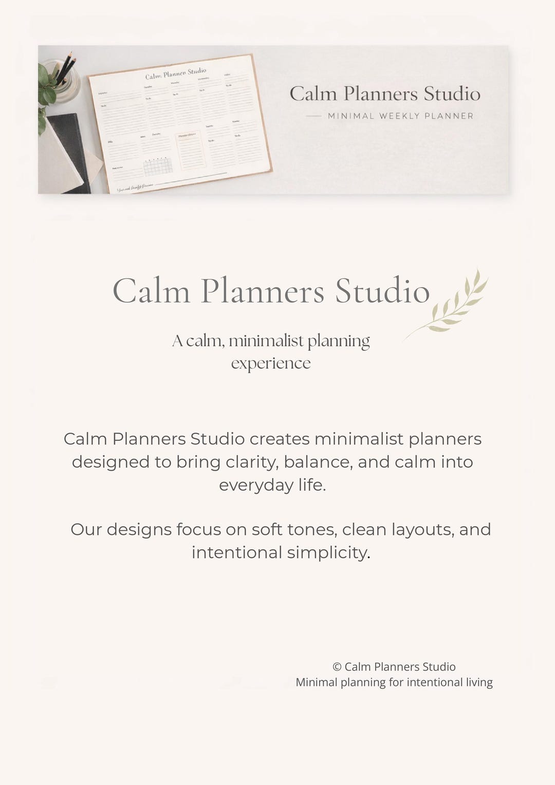 Minimal Weekly Planner Printable A4 Landscape | Beige Cream Planner ...