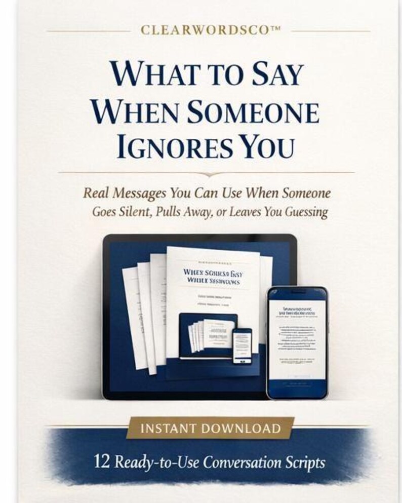 What to Say When Someone Ignores You | Conversation Scripts for Silent ...