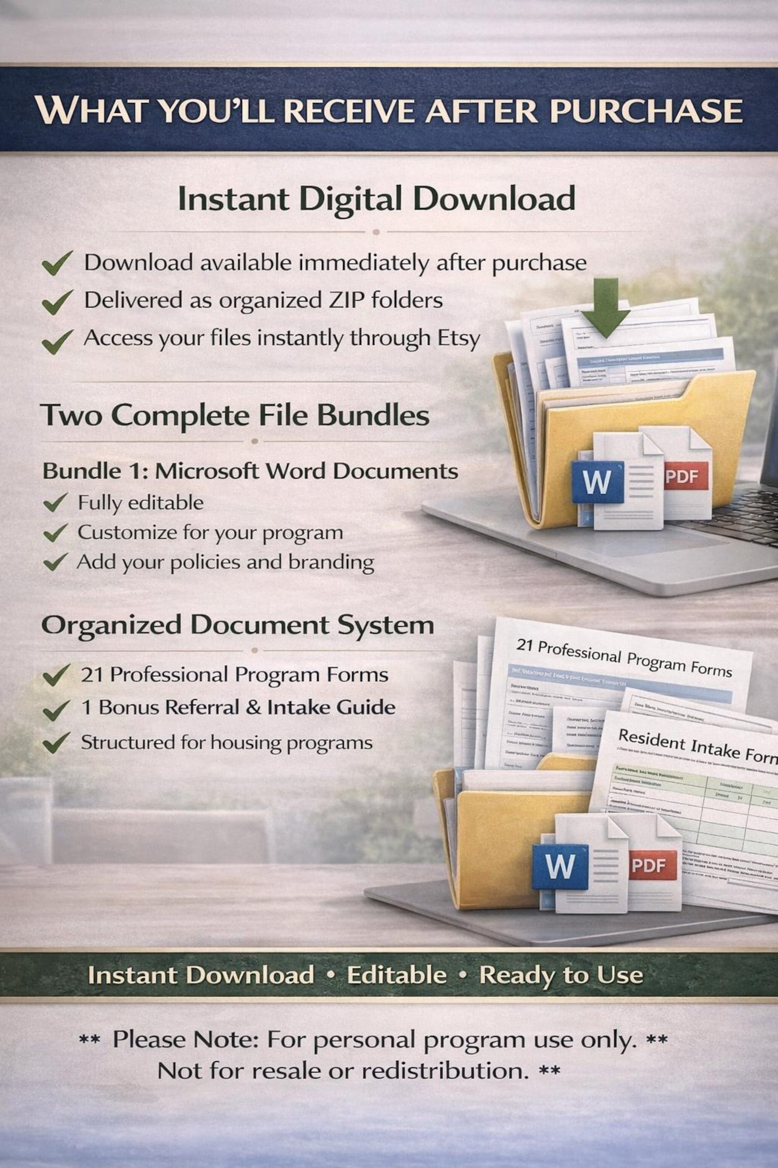 Independence Order Form Independent Living Facility Essential Forms | Group Home Business | 21 ...
