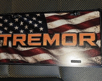Tremor Front License Plate