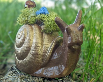 Mini Garden Snail décor, 3D printed Landscape Ornaments, Plant Pot Decorations, Gardening Décor, House warming gift