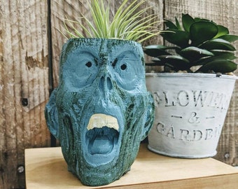 Zombie Planter, 3D Printed, for Succulents, Cacti or Stationary Desk Accessories