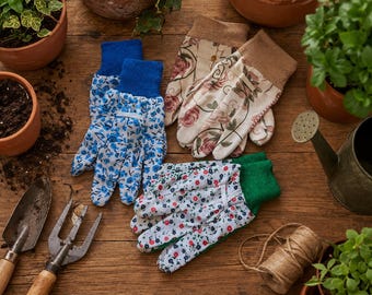 Gardening Gloves for Adult women & kids, Cotton garden gloves, gardener gift