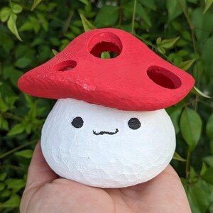 Amanita Mushroom Candle Holder Ceramic, Pottery Gift for Mushroom ...