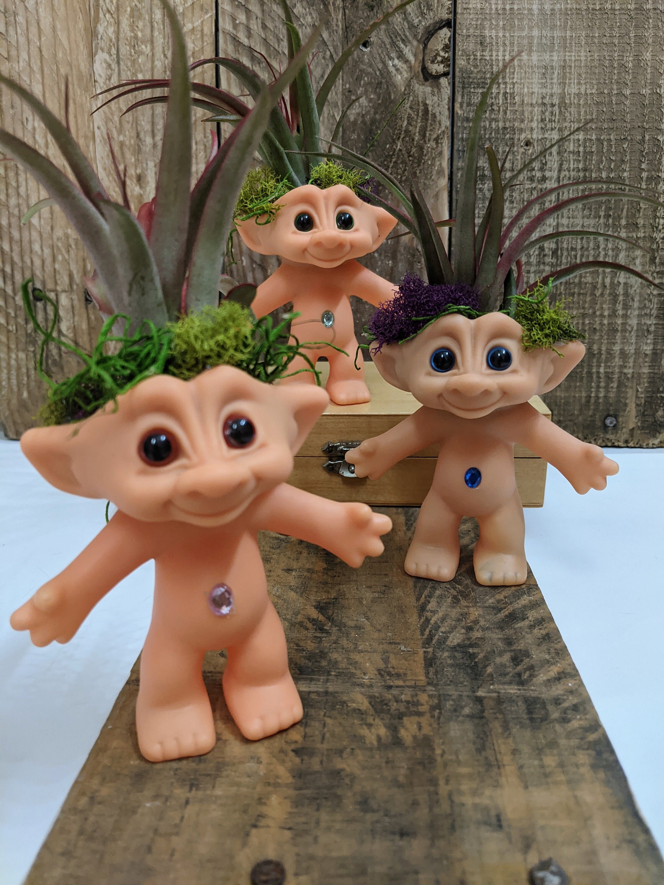 Air Plant Troll Planter For Indoor Gardening With Red Etsy Singapore