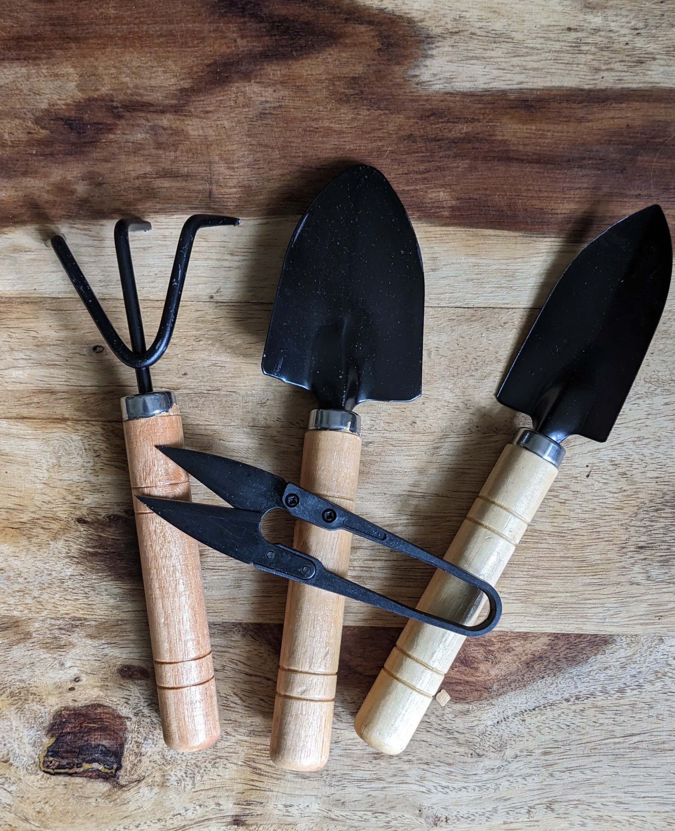 4 Pcs Set Mini Gardening Tools Shovel Spade Succulents In Flowerpot Claw Garden Tools With Handles,Bonsai Tools,Mini Gardening Tools,Gardening Tool Set