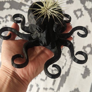 Octopus Planter, 3D Printed, for Indoor Gardening for AIR PLANTS image 3