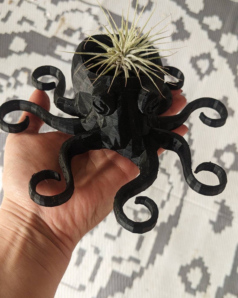 Octopus Planter, 3D Printed, for Indoor Gardening for AIR PLANTS image 3