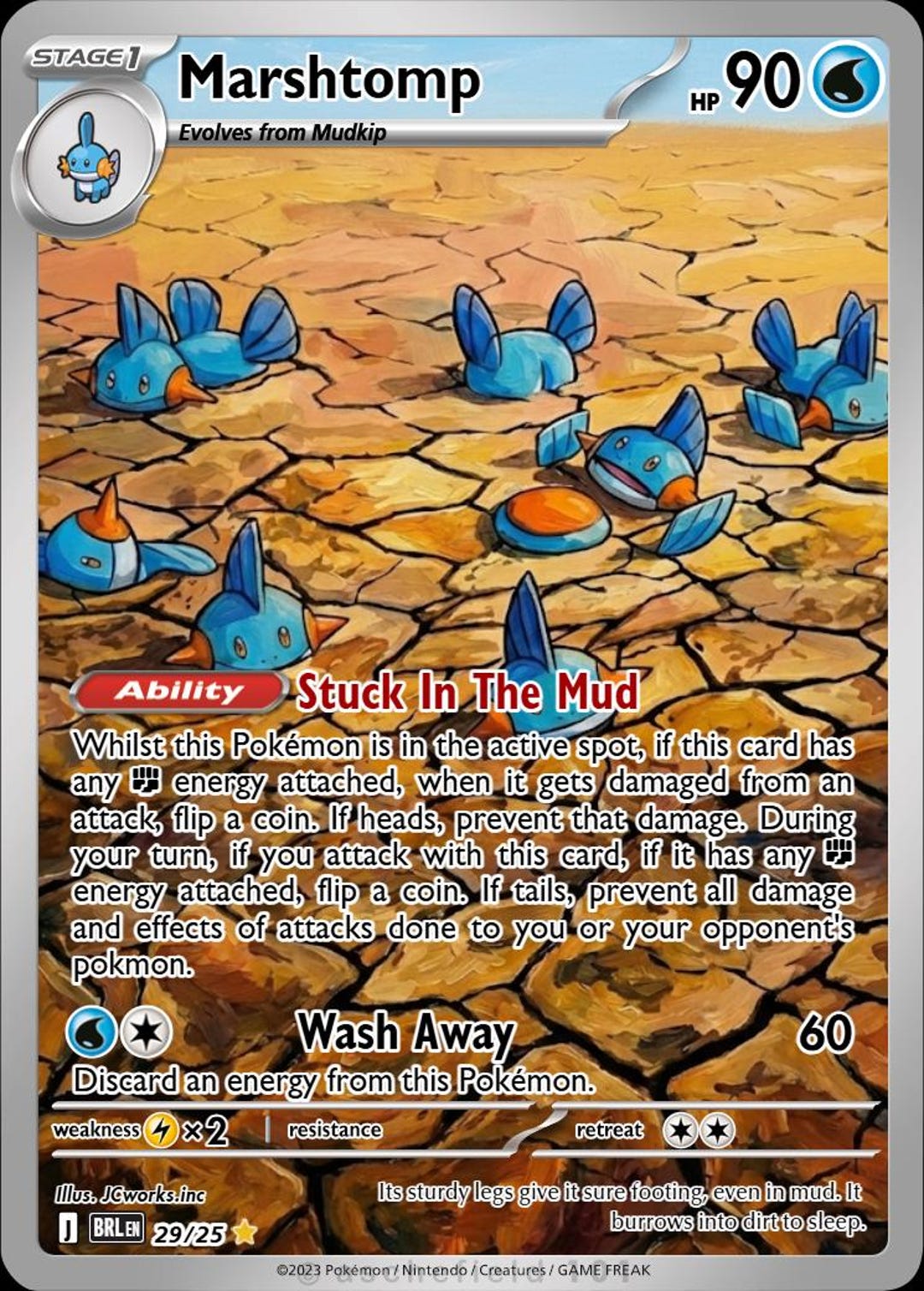Marshtmop Marshtomp Full Art - Etsy