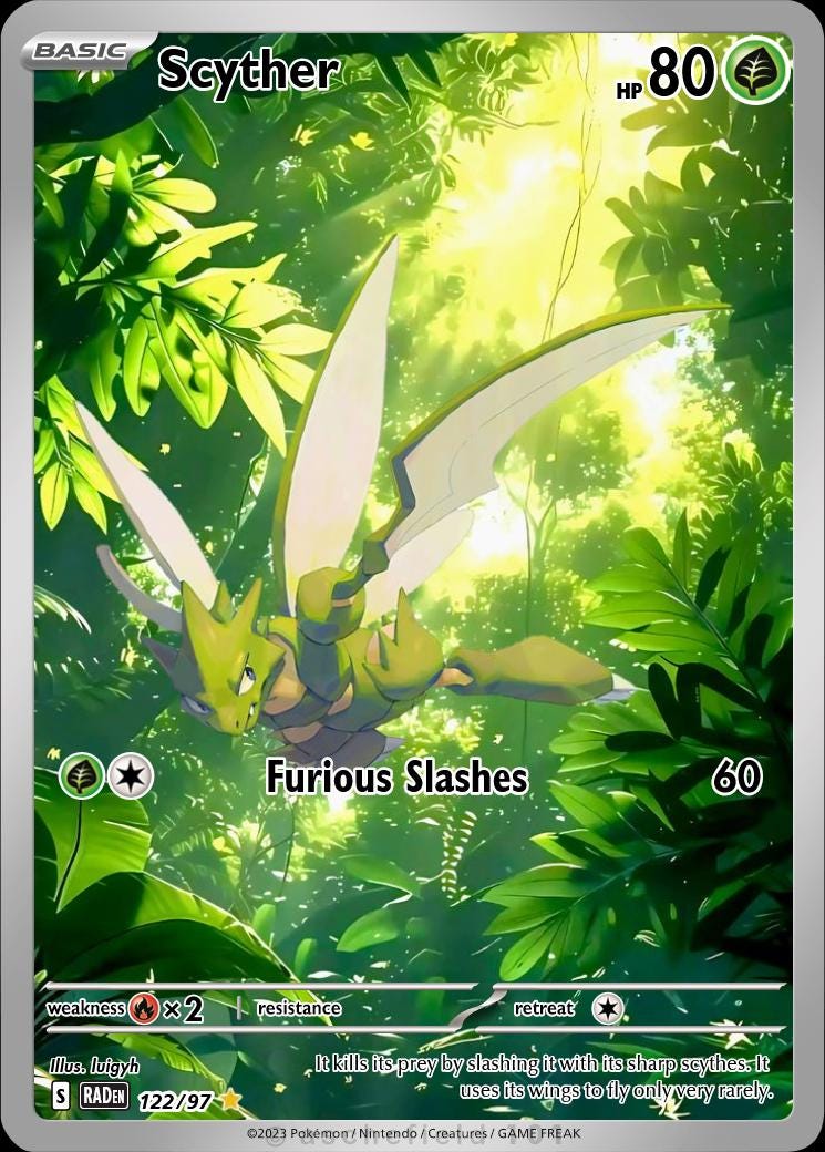 scyther pokemon card price Amazon.com: HD-GEAR Centering Tool Pro Card Grading Kit PSA Pokemon Trading Cards  TCG Black & White Set for Standard Size Cards : Toys & Games