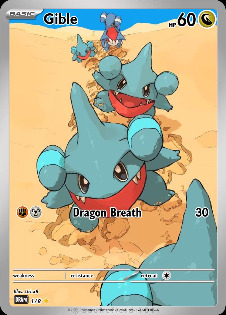 Gible Full Art - Etsy
