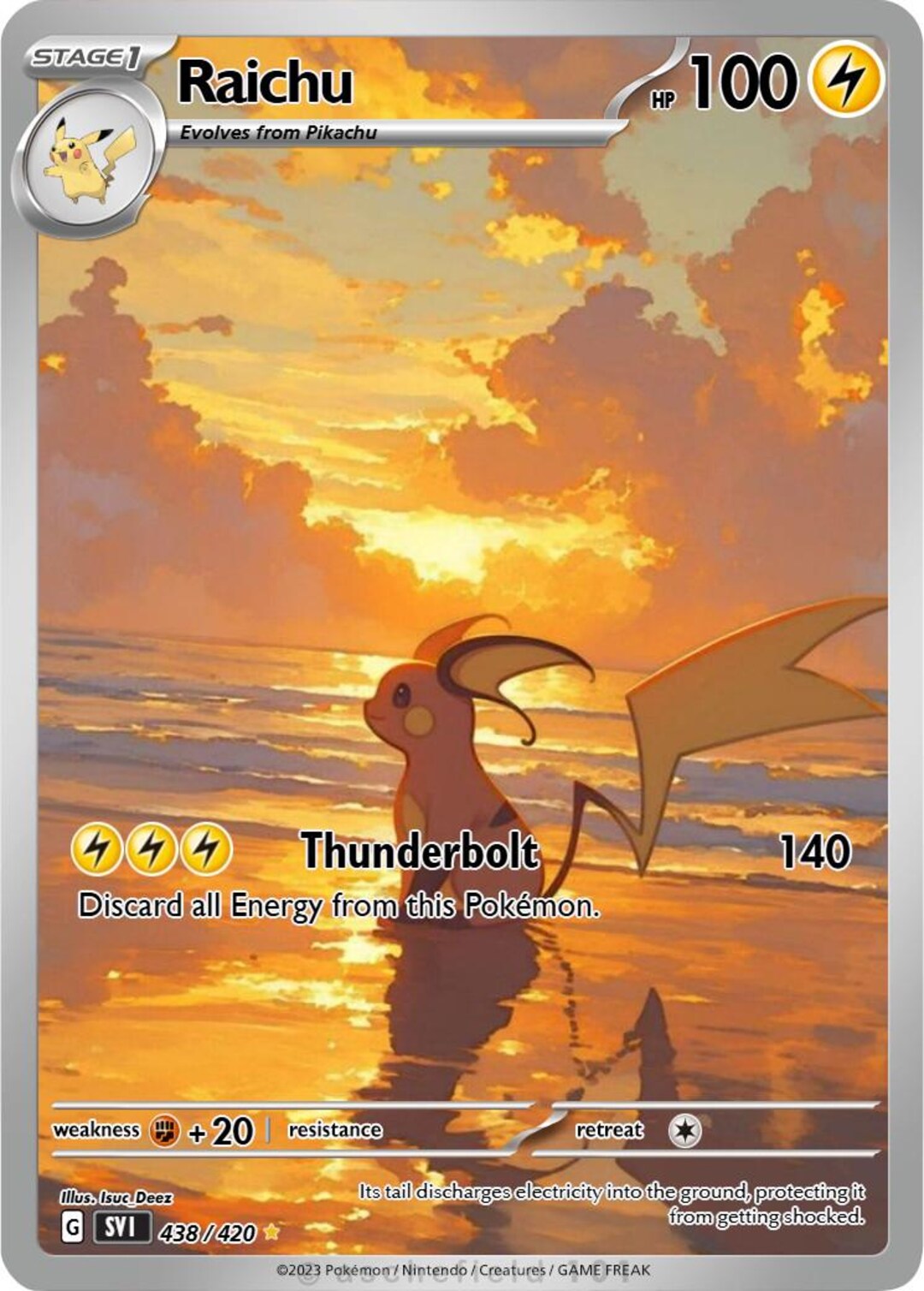 Raichu Ex Full Art - Etsy
