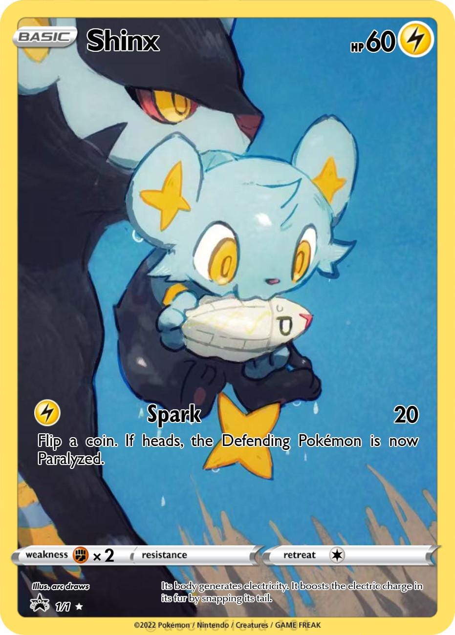 shinx pokemon card (Mysterious Treasures 98) holofoil pattern or surface detail) Shinx (Extradimensional Crisis #13/103, 1-Diamond)