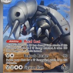 Aggron Card - Etsy Aggron Card - Etsy