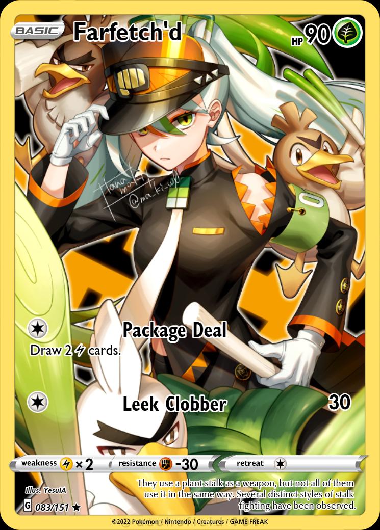 Farfetch'd Full Art - Etsy