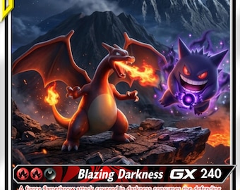 ポケモンカード 4枚セット Gengar Charizard Gengar and Charizard Gx Tag Team - Etsy