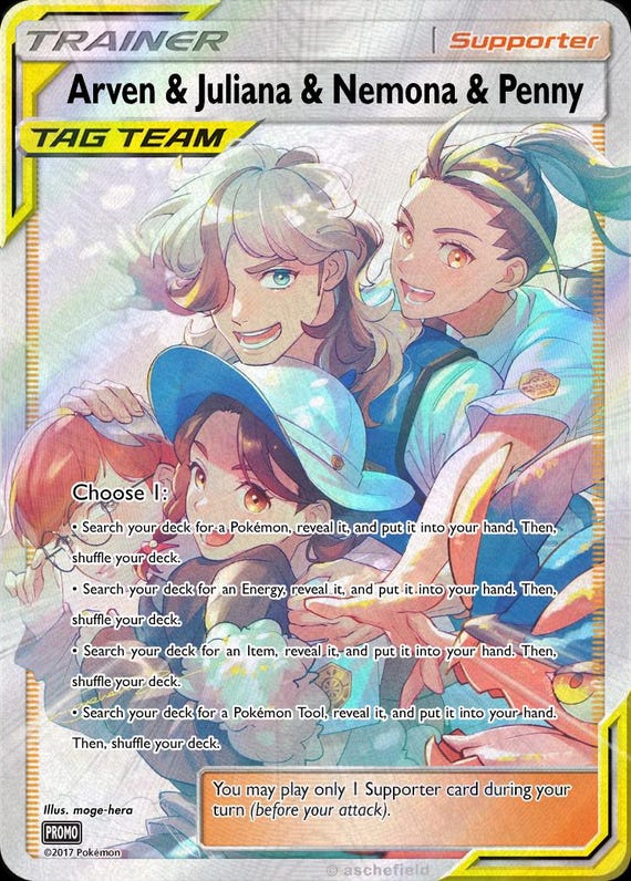 Arven, Julianna Nemona and Penny Full Art Trainer - Etsy